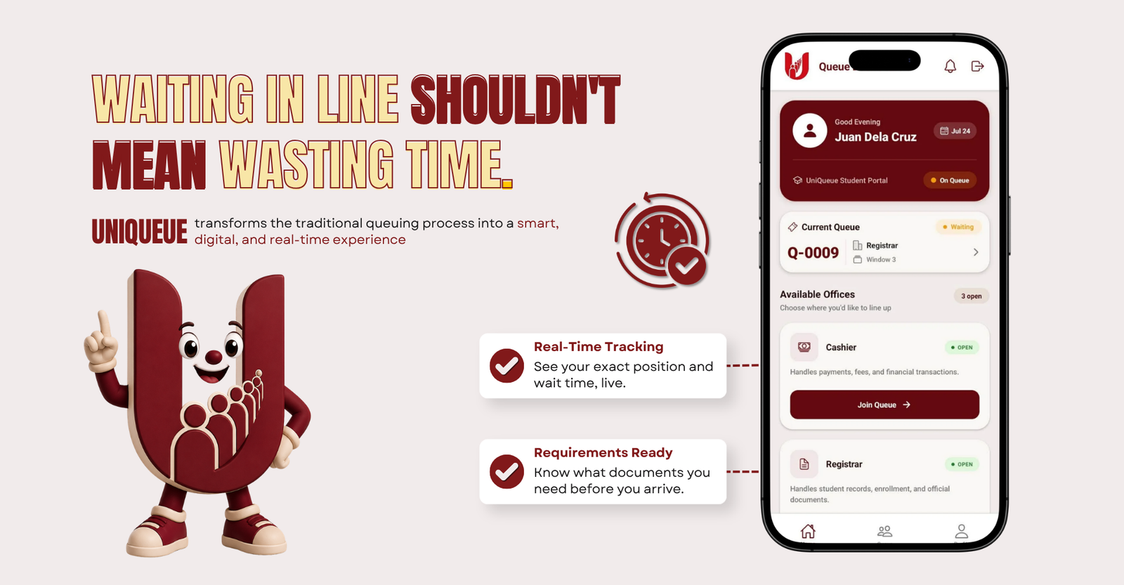 Uni-Queue dashboard preview